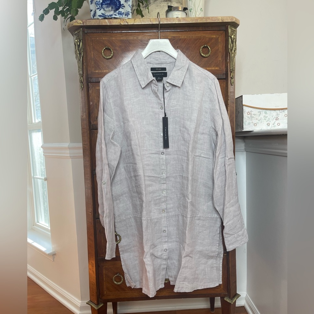 Beautiful  S NWT 100% Linen Beach or Pool Swim Coverup 🌸🥂🌎!!!